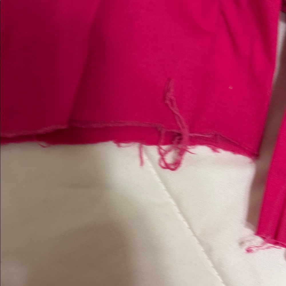 Vibrant Pink Drawstring Pants and Top Set - Picture 4 of 10